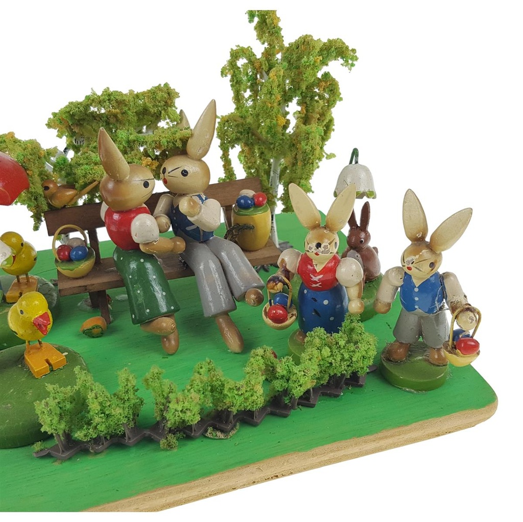[458168764] Osterdeko Holz Hasen lose Eier Bild 5