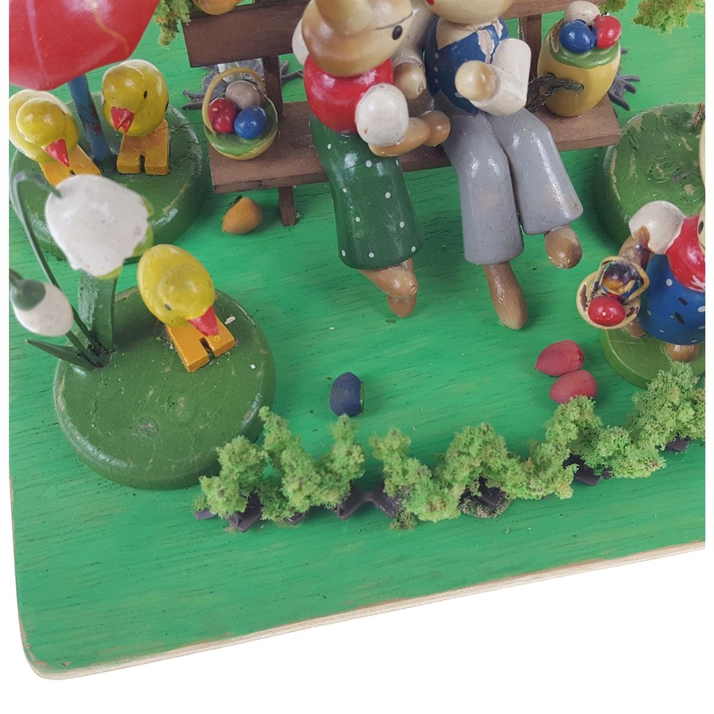 [458168764] Osterdeko Holz Hasen lose Eier Bild 6