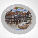 [458168768] Teller Handdekoriert 24 cm NEM France gebraucht - gut Bild 3