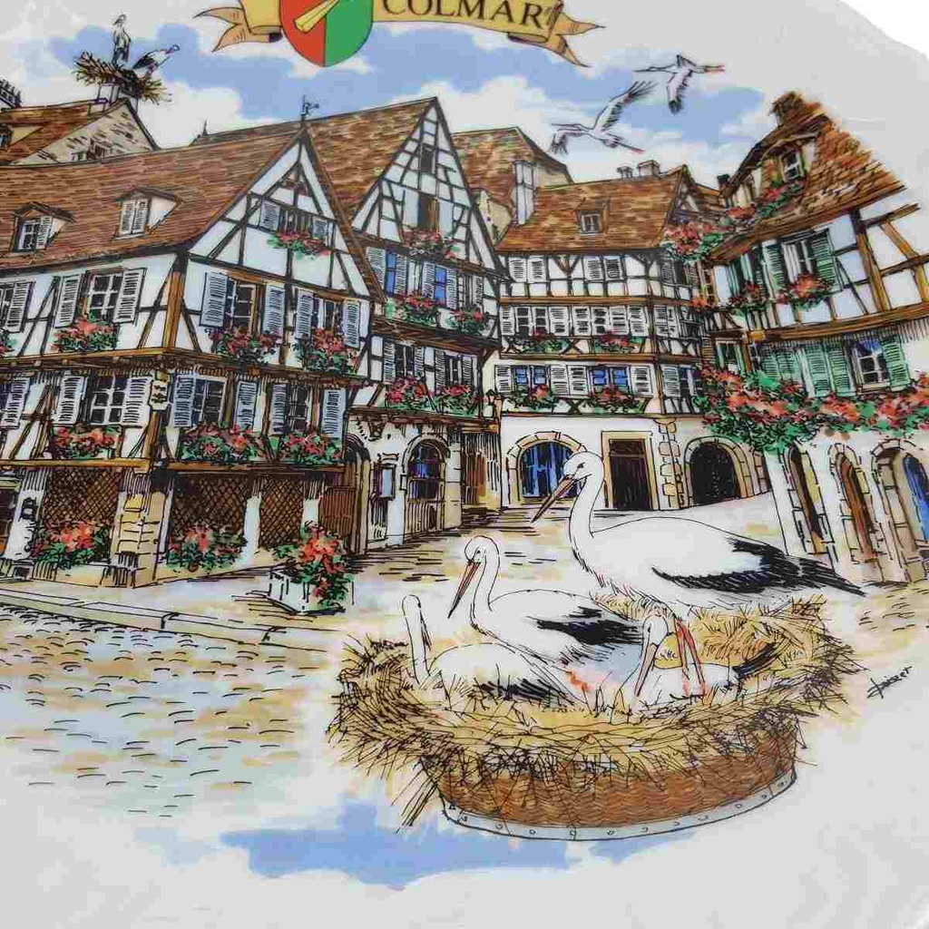 [458168768] Teller Handdekoriert 24 cm NEM France gebraucht - gut Bild 5