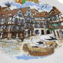 [458168768] Teller Handdekoriert 24 cm NEM France gebraucht - gut Bild 5