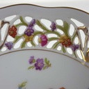 [458168769] Schale auf Fuß Durchbruchschalen Goldrand Durchbrucharbeit 11,6 cm Schumann/Arzberg Blumendekor gebraucht - gut Bild 4