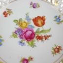 [458168769] Schale auf Fuß Durchbruchschalen Goldrand Durchbrucharbeit 11,6 cm Schumann/Arzberg Blumendekor gebraucht - gut Bild 5