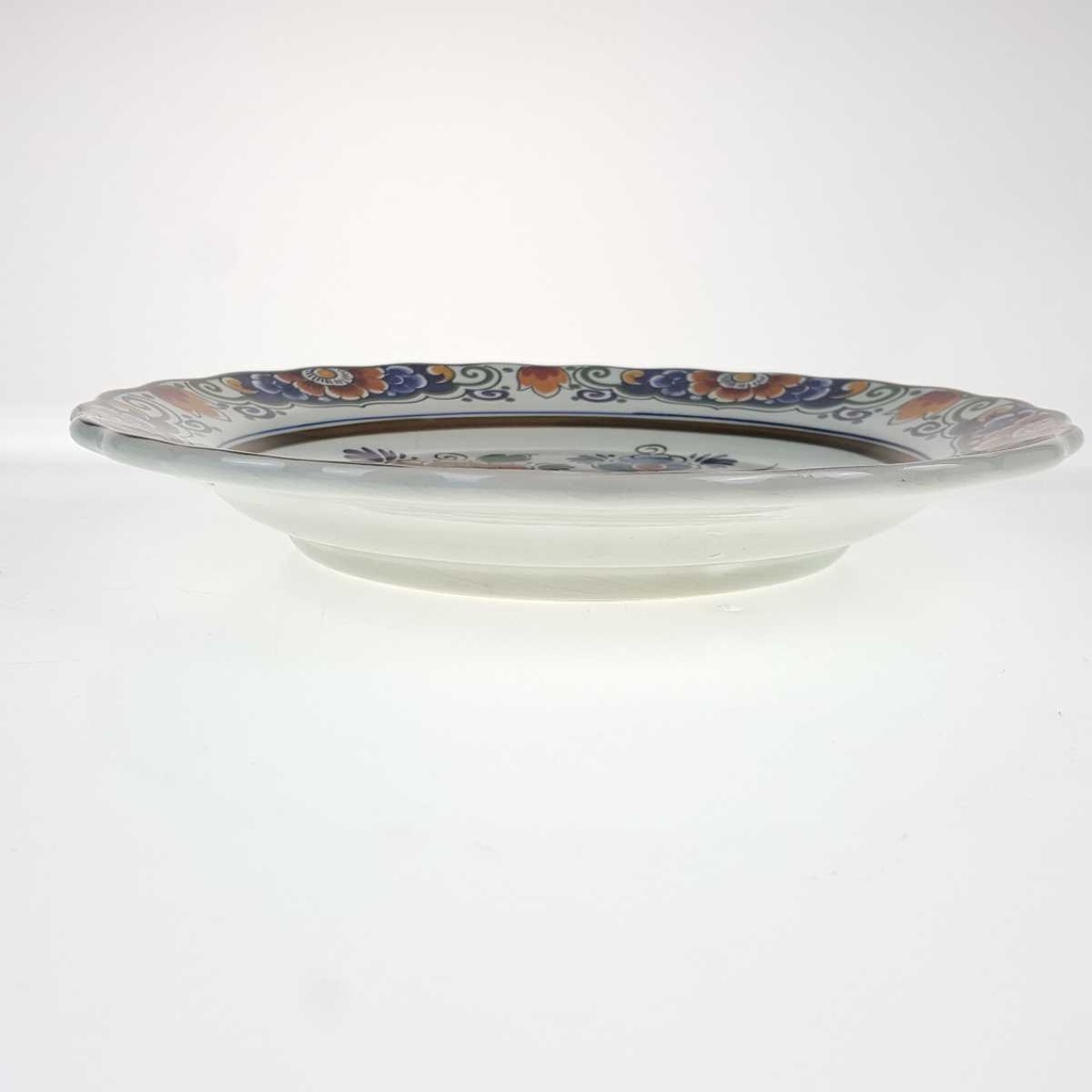 [458168844] Wandteller 22,8 cm Blumendekor Bunt gebraucht - gut Bild 3