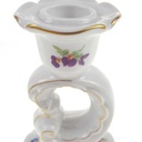 [458168881] Kerzenhalter für Stabkerzen Goldrand 13,7 cm Weimar Porzellan Blumendekor gebraucht - sehr gut Bild 6