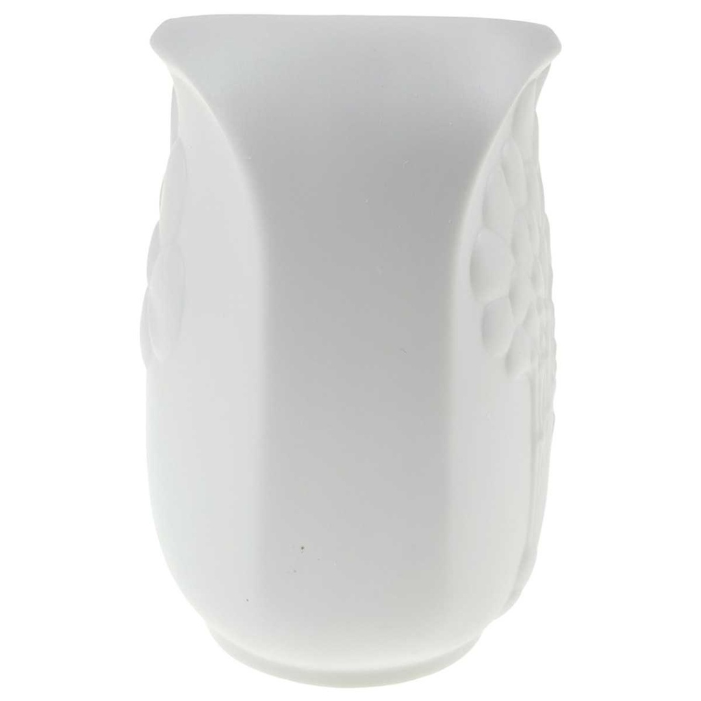 [458168900] Vase Biskuitporzellan 12,5 cm AK Kaiser Baum Reliefdekor weiß gebraucht - gut Bild 2