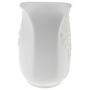 [458168900] Vase Biskuitporzellan 12,5 cm AK Kaiser Baum Reliefdekor weiß gebraucht - gut Bild 2