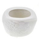 [458168900] Vase Biskuitporzellan 12,5 cm AK Kaiser Baum Reliefdekor weiß gebraucht - gut Bild 3