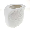 [458168900] Vase Biskuitporzellan 12,5 cm AK Kaiser Baum Reliefdekor weiß gebraucht - gut Bild 5