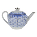 [458168911] Teekanne Goldrand 0,9 L Schaller Blaue Lilie Blumendekor Blumen gebraucht - gut Bild 3