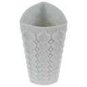 [458168912] Vase Biskuitporzellan 23 cm AK Kaiser Blätter Reliefdekor weiß gebraucht - gut Bild 2
