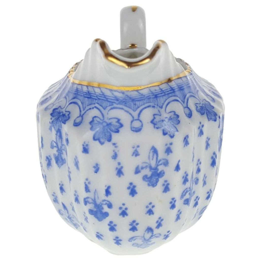 [458168913] Milchkännchen Goldrand 0,15 L Schaller Blaue Lilie Blumendekor Blumen gebraucht - gut Bild 2