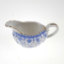 [458168913] Milchkännchen Goldrand 0,15 L Schaller Blaue Lilie Blumendekor Blumen gebraucht - gut Bild 5