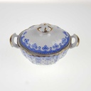 [458168914] Zuckerdose Goldrand Schaller Blaue Lilie Blumendekor Blumen gebraucht - gut Bild 6