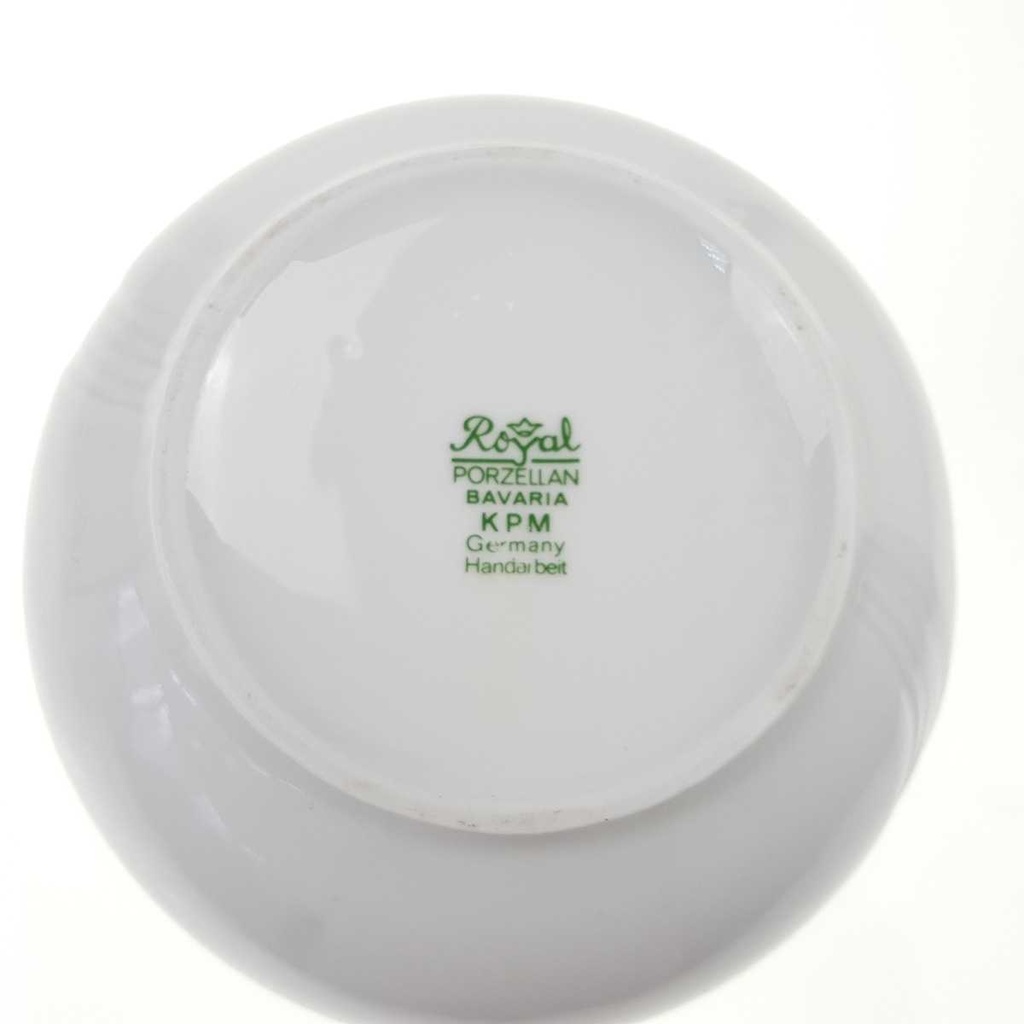 [458168915] Vase klein Bavaria 11 cm Royal KPM Relief weiß gebraucht - gut Bild 4