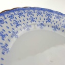 [458168916] Kuchenteller Dessertteller Goldrand Stempeln sind unterschiedlich 19,3 cm Schaller Blaue Lilie Blumendekor Blumen gebraucht - akzeptabel Bild 6