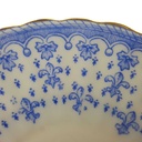 [458168920] Untertasse Goldrand Stempeln sind unterschiedlich 13,8 cm Schaller Blaue Lilie Blumendekor Blumen gebraucht - gut Bild 4