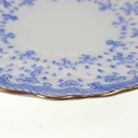 [458168920] Untertasse Goldrand Stempeln sind unterschiedlich 13,8 cm Schaller Blaue Lilie Blumendekor Blumen gebraucht - gut Bild 5