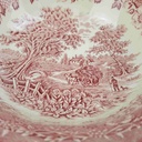 [458168935] Schüssel 21,5 cm English Ironstone Tableware (EIT) EIT England Heuwagen Rot gebraucht - gut Bild 3