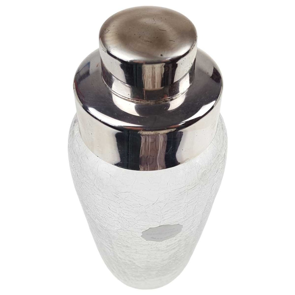 [458168939] Shaker mundgeblasen 20,2 cm Craquele Glas gebraucht - gut Bild 2