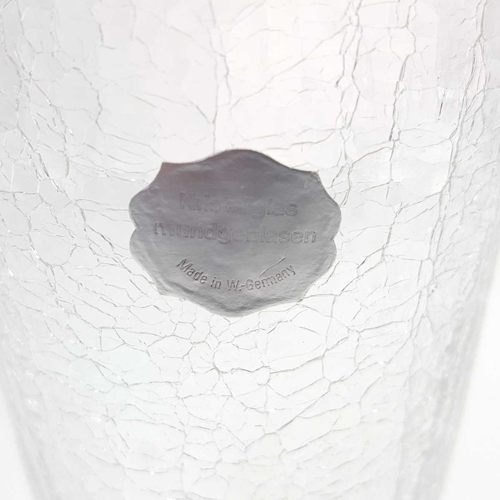 [458168939] Shaker mundgeblasen 20,2 cm Craquele Glas gebraucht - gut Bild 4