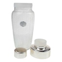 [458168939] Shaker mundgeblasen 20,2 cm Craquele Glas gebraucht - gut Bild 5