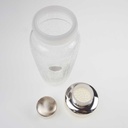 [458168939] Shaker mundgeblasen 20,2 cm Craquele Glas gebraucht - gut Bild 6