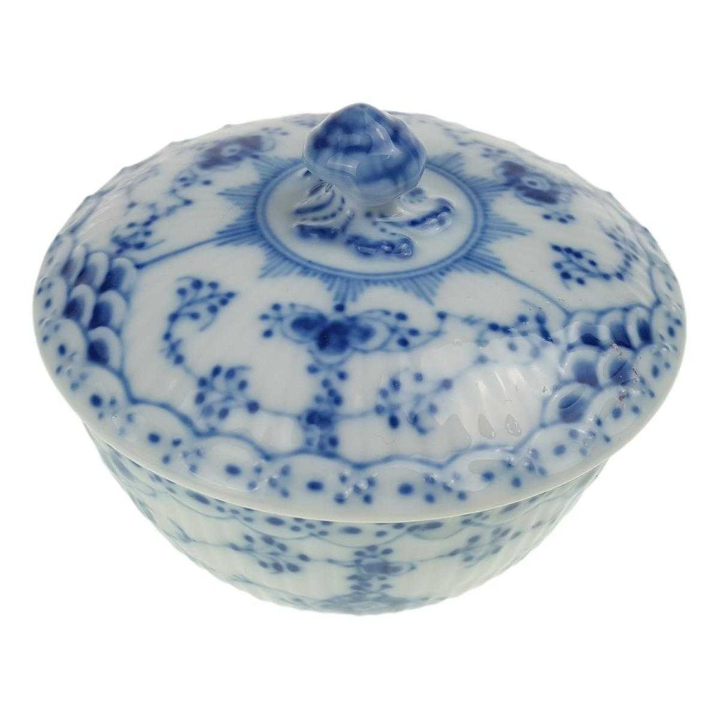 [458168940] Zuckerdose klein Royal Copenhagen Musselmalet Halbspitze gebraucht - sehr gut Bild 3