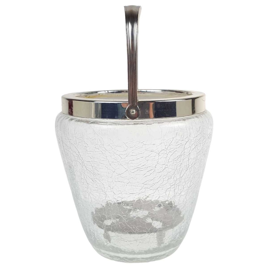 [458168947] Eiswürfelbehälter klein 0,5 L WMF Craquele Glas Transparent gebraucht - gut Bild 2