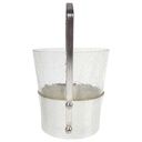 [458168949] Eiswürfelbehälter klein 0,5 L Craquele Glas Transparent gebraucht - akzeptabel Bild 2