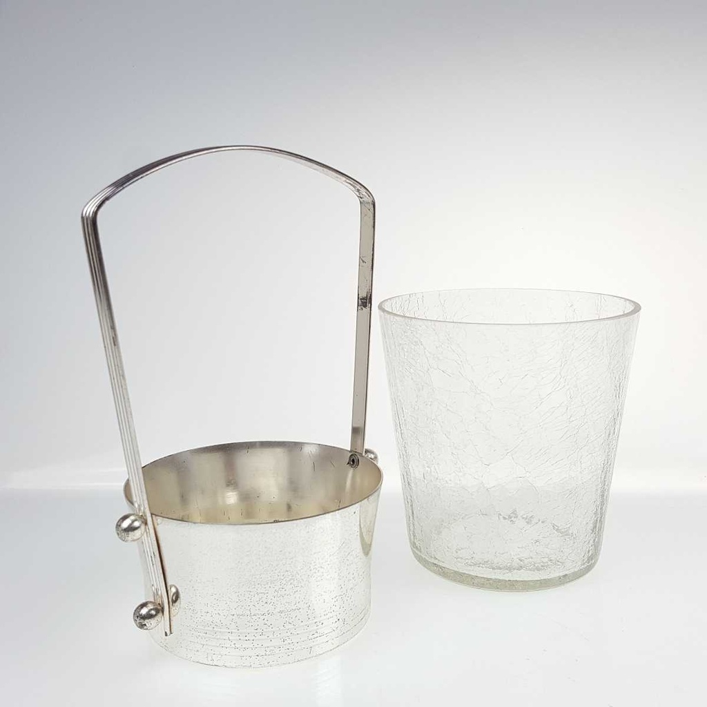 [458168949] Eiswürfelbehälter klein 0,5 L Craquele Glas Transparent gebraucht - akzeptabel Bild 3