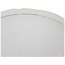 [458168989] Kuchenplatte mittelgroß Goldrand 30 cm Winterling Blumendekor Weiß gebraucht - gut Bild 2
