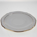 [458168990] Untertasse für Kaffee klein Goldrand 14 cm Winterling Blumendekor Weiß gebraucht - gut Bild 5