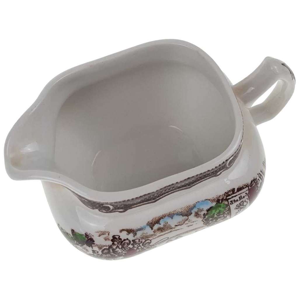 [458169000] Milchkännchen 0,2 L Wood & Sons England The Post House Bunt Historismus gebraucht - gut Bild 2