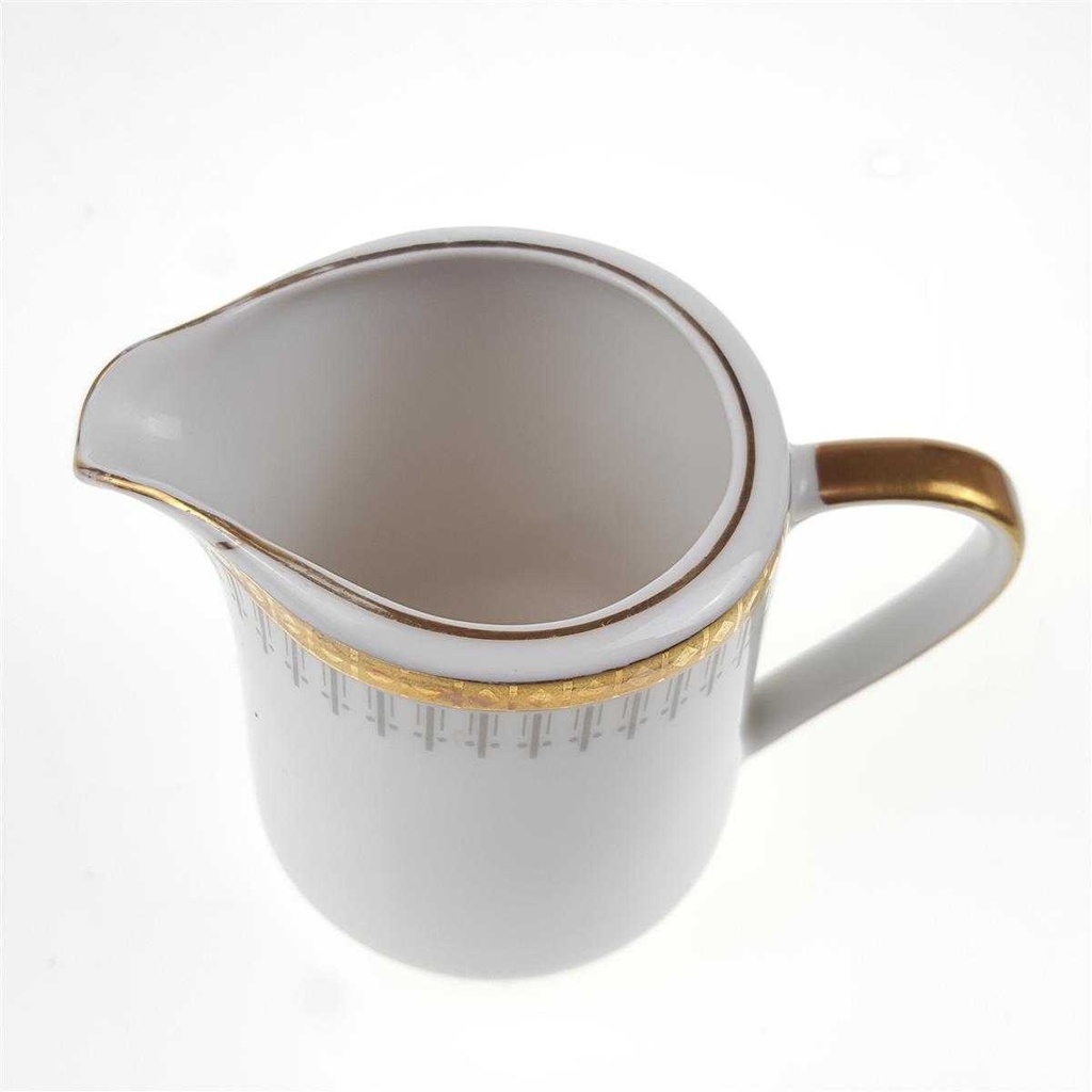 [458169007] Milchkännchen Goldrand 0,2 L Winterling Kirchenlamitz weiß mit gebraucht - gut Bild 3