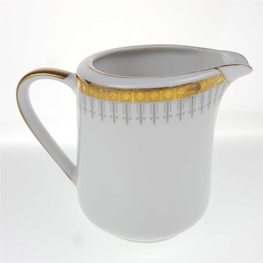 [458169007] Milchkännchen Goldrand 0,2 L Winterling Kirchenlamitz weiß mit gebraucht - gut Bild 4