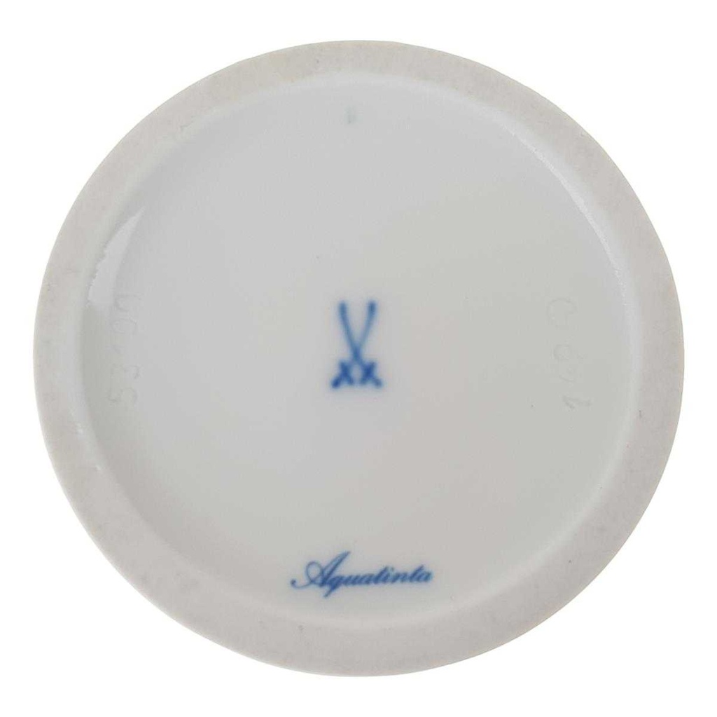 [458169008] Kerzenhalter klein Meissen Aquatinta Schmetterling Blume I. Wahl gebraucht - sehr gut Bild 5