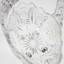 [458169011] Henkelkorb Glasschale auf 4 Füßchen 20,3 cm Blumendekor Transparent gebraucht - gut Bild 6