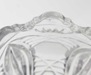 [458169011] Henkelkorb Glasschale auf 4 Füßchen 20,3 cm Blumendekor Transparent gebraucht - gut Bild 9