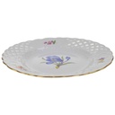 [458169013] Durchbruchteller Wandteller Durchbrucharbeit Meissen Blumen gebraucht - gut Bild 2