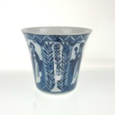 [458169015] Mokkatasse Espressotasse ohne Stempel Japan China Geisha Blau Weiß gebraucht - gut Bild 4