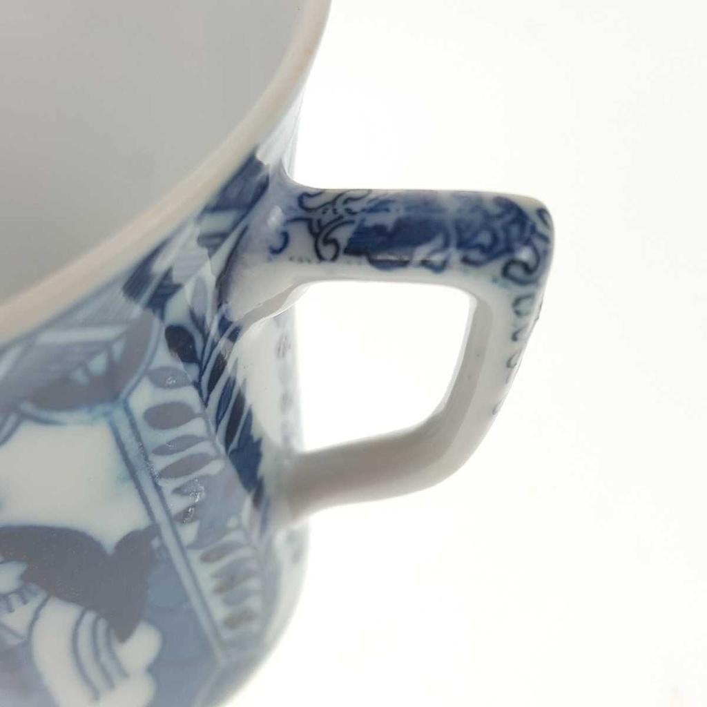 [458169015] Mokkatasse Espressotasse ohne Stempel Japan China Geisha Blau Weiß gebraucht - gut Bild 6