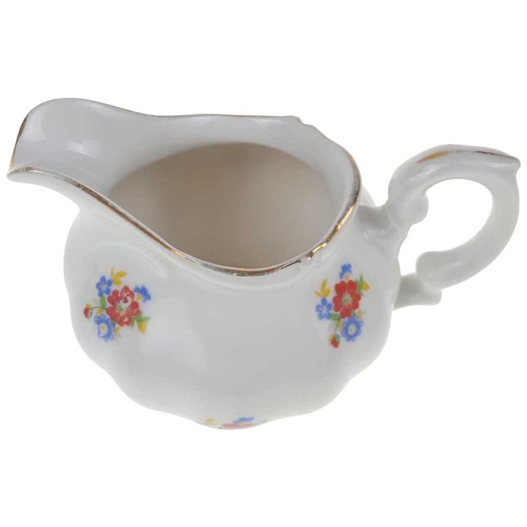 [458169016] Milchkännchen klein Golddekor Bavaria 0,2 L Bunte Blumen gebraucht - gut Bild 2
