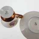 [458169019] Mokkatasse mit Untertasse 2tlg 10,8 cm Alka Kunst Gold Rokoko gebraucht - gut Bild 10