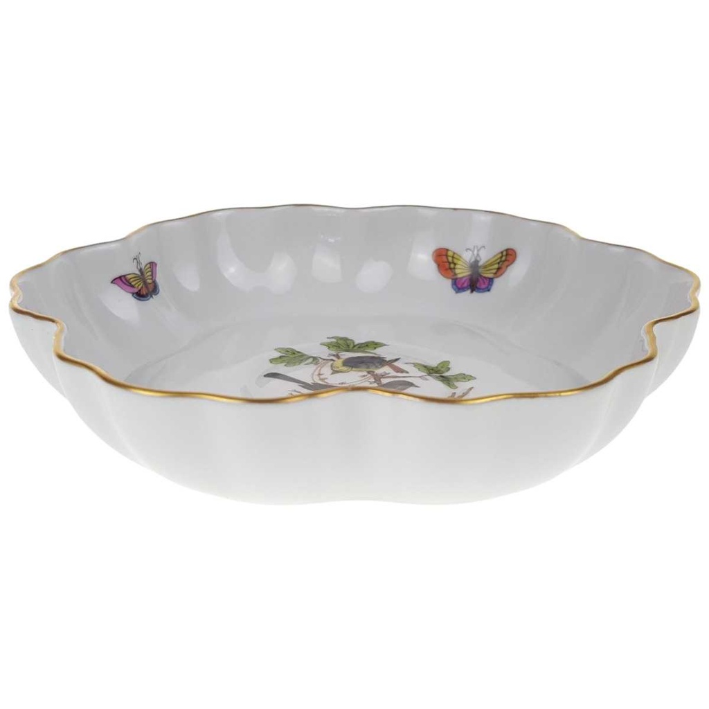 [458169022] Schälchen klein Goldrand 14 cm Herend Ungarn Rothschild Vogeldekor gebraucht - gut Bild 2