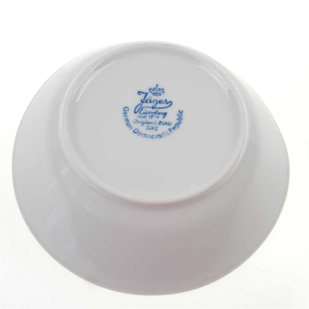 [458169059] Dessertschale 13,2 cm Jaeger & Co Indisch Blau Strohblume gebraucht - sehr gut Bild 3