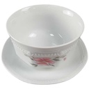 [45816906] Sauciere 1tlg Mitterteich Form 2040 Sissi Rosa Blüte gebraucht - sehr gut Bild 2