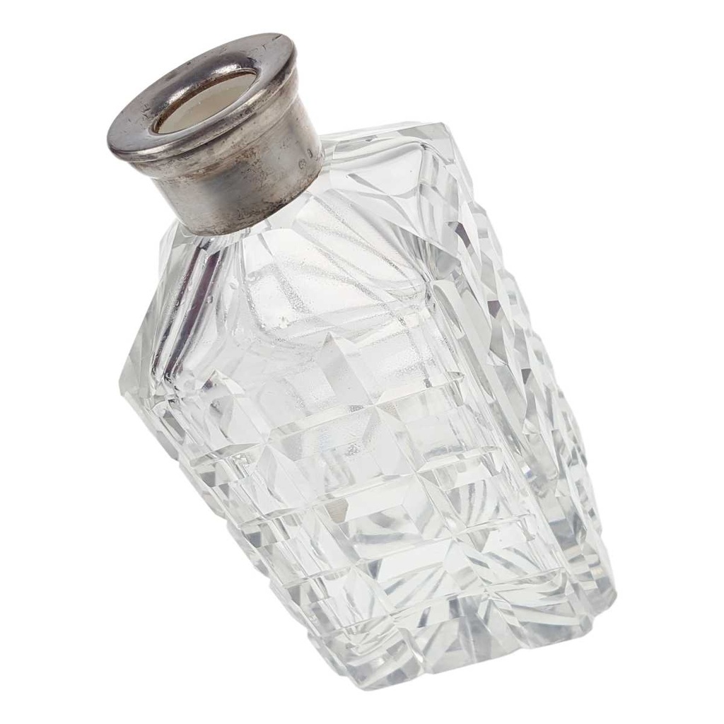 [458169068] Karaffe mit Stöpsel 25,5 cm Silbermontur Transparent gebraucht - gut Bild 6