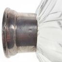 [458169068] Karaffe mit Stöpsel 25,5 cm Silbermontur Transparent gebraucht - gut Bild 7