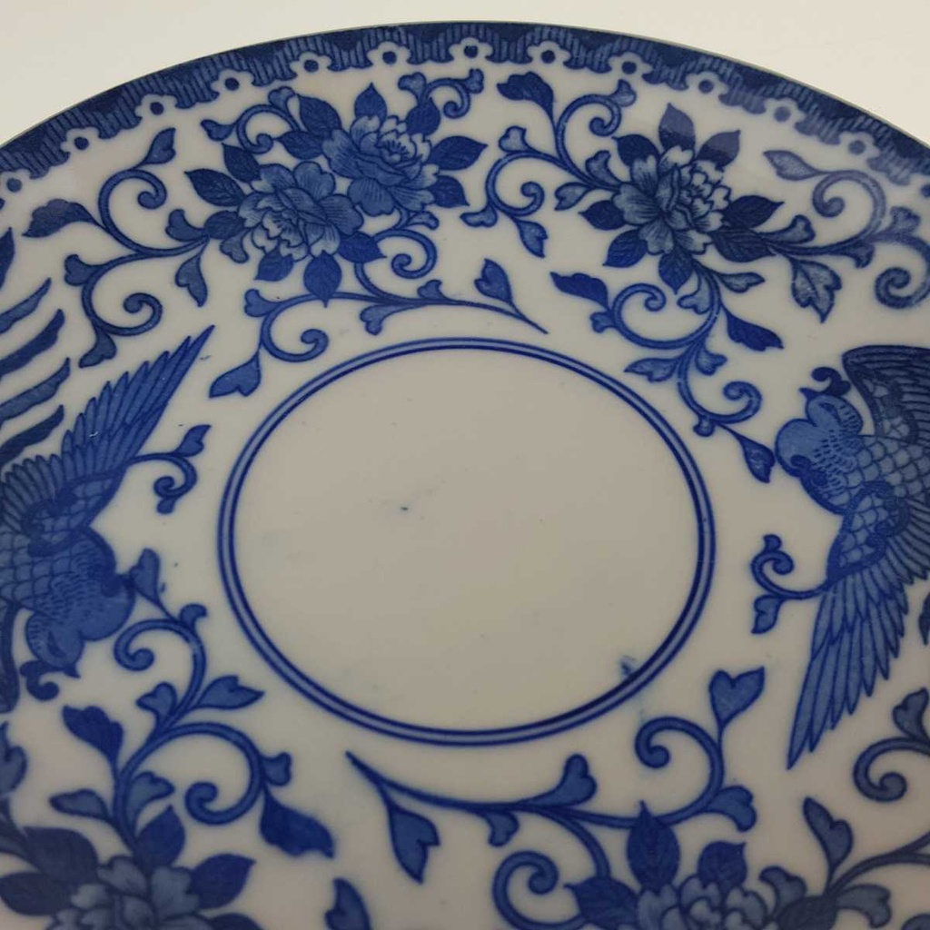[458169083] Untertasse ohne Stempel 14 cm Noritake Japan Keine Angabe Howo blau gebraucht - gut Bild 3